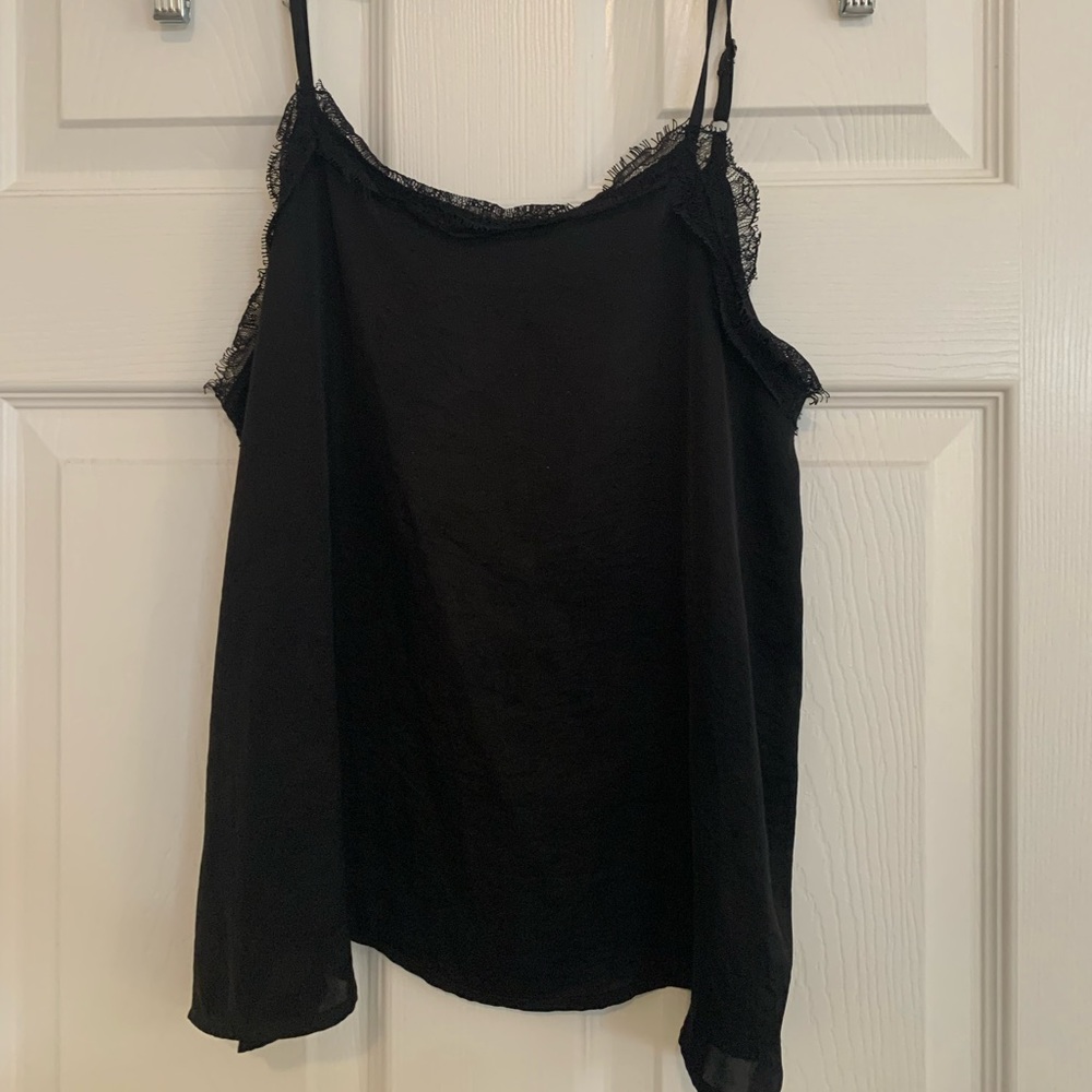 Silk black tank